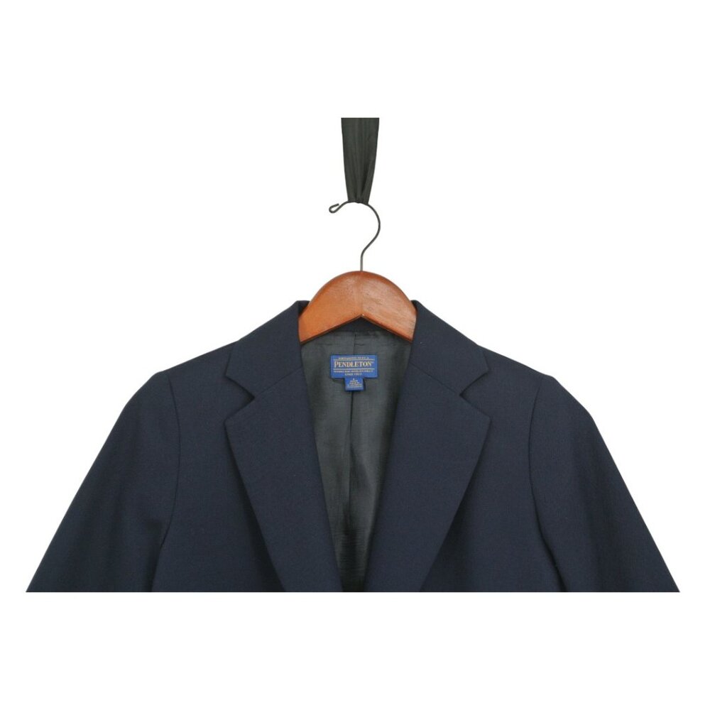 Pendleton Virgin Wool Navy Single Button Professional Blazer Jacket 6P - Picture 2 of 7